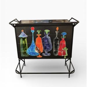 Bar Cabinet By Julien Covemaeker, Juliette Belarti Edition, Circa 1960